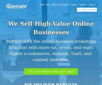 Quietlightbrokerage.com(Ecommerce & Website Brokerage) Screenshot