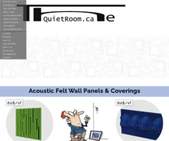 Quietroom.ca(Innovative & Creative acoustic architectural finishes) Screenshot