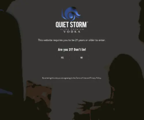 Quietstormvodka.com(Ultra Premium Vodka) Screenshot