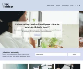 Quietwritings.com(Quiet Writings) Screenshot