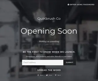 Quikbrushco.com(QuiKbrush Co) Screenshot