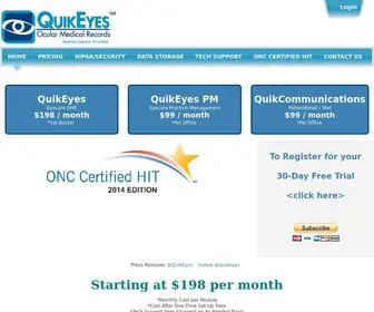 Quikeyes.com(QuikEyes > Home) Screenshot