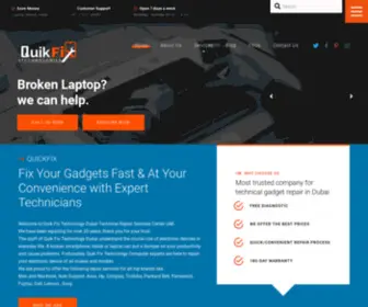 Quikfixtechnologies.com(Laptop Repair Dubai UAE) Screenshot