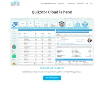Quikstor.com(One-Stop-Shop Self Storage Management) Screenshot