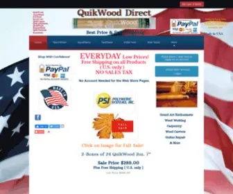 Quikwood.com(QuikWood Wholesale Direct) Screenshot