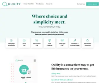 Quility.com(Insurance Your Way) Screenshot