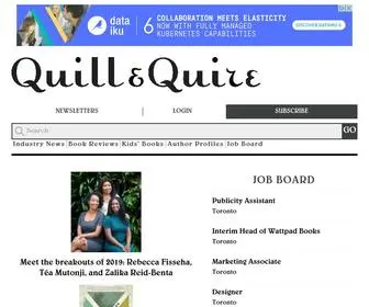 Quillandquire.com(Quill and Quire) Screenshot