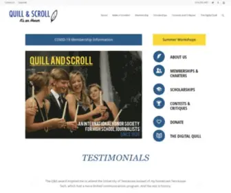 Quillandscroll.org(The Student News Site of Quill and Scroll) Screenshot