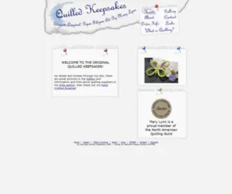 Quilledkeepsakes.com(Quilled Keepsakes) Screenshot