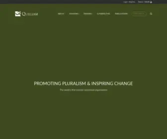 Quilliaminternational.com(Promoting Pluralism & Inspiring Change) Screenshot