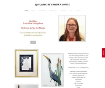 Quillingbysandrawhite.com(QUILLING BY SANDRA WHITE) Screenshot