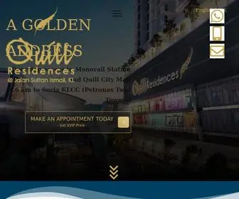 Quillresidencekl.com(Freehold, Extraordinary Address, Doorstep to Monorail & Quill City Mall) Screenshot