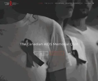 Quilt.ca(The Official Canadian AIDS Memorial Quilt Website) Screenshot