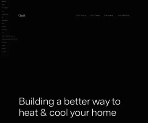 Quilt.com(Next generation heating & cooling) Screenshot