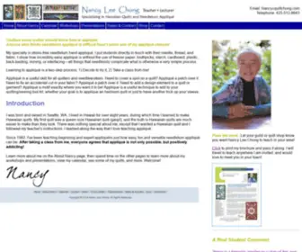 Quiltchong.com(Nancy Lee Chong) Screenshot