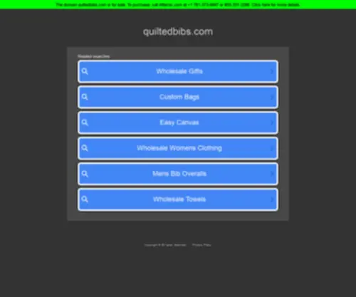 Quiltedbibs.com(Quiltedbibs) Screenshot