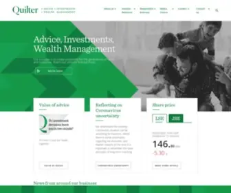 Quilter.com(Quilter plc) Screenshot