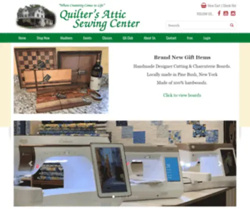Quiltersattic.com(Quilter's Attic Sewing Center) Screenshot