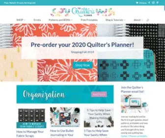 Quiltersplanner.com(Quilter's Planner home) Screenshot