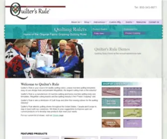 Quiltersrule.com(Quilter's Rule) Screenshot