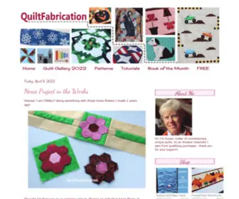 Quiltfabrication.com(Quilt patterns) Screenshot