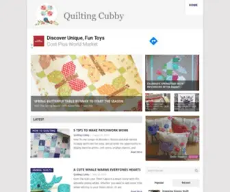 Quiltingcubby.com(Quilting, sewing,free quilting patterns,quilting videos,quilting tutorials,diy quilting,quilting for the home) Screenshot