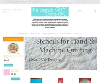 Quiltingstencils.com(The Stencil Company) Screenshot