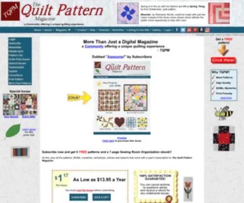 Quiltpatternmagazine.com(The Quilt Pattern Magazine) Screenshot