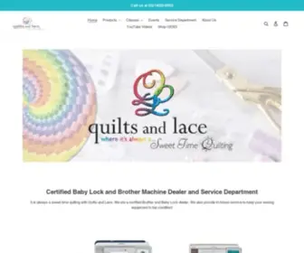 Quiltsandlace.com(Quilts and Lace) Screenshot