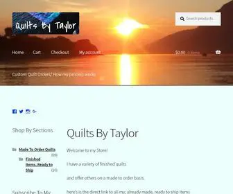 Quiltsbytaylor.com(Handmade Quilts for Sale) Screenshot