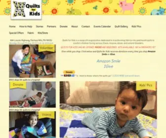 Quiltsforkids.org(Quilts for Kids) Screenshot