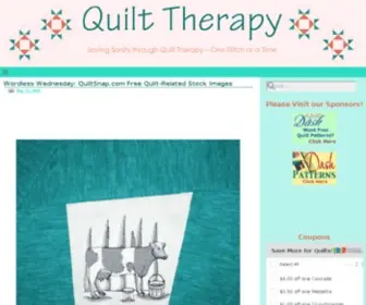 Quilttherapy.com(Saving Sanity through Quilt Therapy) Screenshot