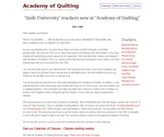 Quiltuniversity.com(Academy of Quilting) Screenshot