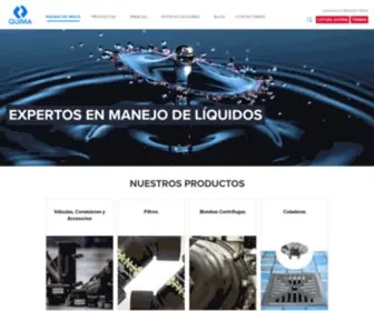 Quima.com(Industrias Quima ubicada en Monterrey Mexico. Vendemos) Screenshot