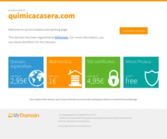 Quimicacasera.com(Registrado en DonDominio) Screenshot