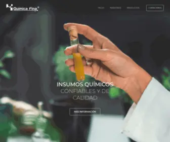 Quimicafina.com.co(Química Fina) Screenshot