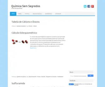 Quimicasemsegredos.com(Química Sem Segredos) Screenshot