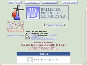 Quimicosballester.com.ar(ácidos) Screenshot