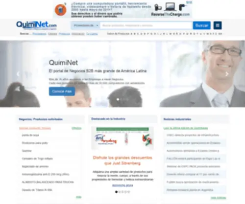 Quiminet.com.mx(Información y negocios segundo a segundo) Screenshot