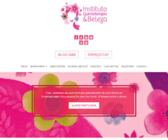 Quimioterapiaebeleza.com.br(Instituto Quimioterapia & Beleza: Serviços Sociais e Assistência) Screenshot