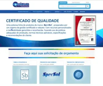 Quimlab.com.br(Soluções em Química) Screenshot