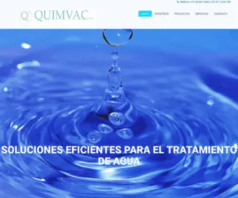 Quimvac.com(Quimicos, seguridad, quirurgico, bombas, tratamiento de agua) Screenshot