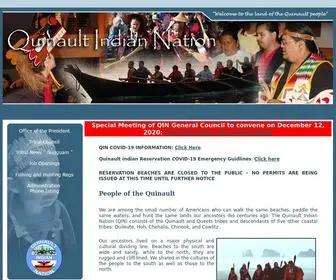 Quinaultindiannation.com(Official site of Quinault Indian Nation) Screenshot
