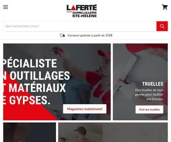 Quincstehelene.com(Spécialiste en outillages et matériaux de gypse) Screenshot