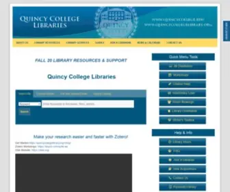 Quincycollegelibrary.org(Quincy College Libraries) Screenshot
