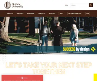 Quincy.edu(Liberal Arts College) Screenshot