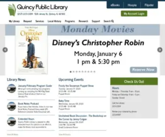Quincylibrary.org(Quincy Public Library’s mission) Screenshot