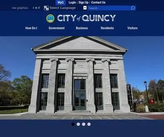 Quincyma.gov(Quincy, MA) Screenshot