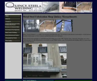 Quincysteel.com(Metal Fabrication Shop Quincy Massachusetts) Screenshot