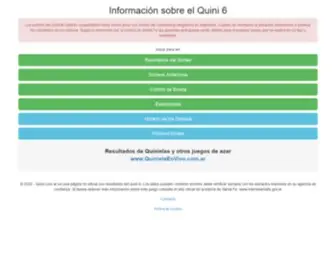 Quini.com.ar(Quini 6) Screenshot